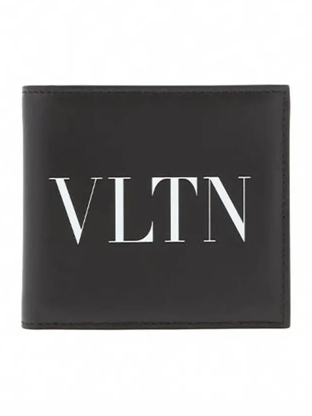 VLTN Calfskin Half Wallet Black - VALENTINO - BALAAN 5