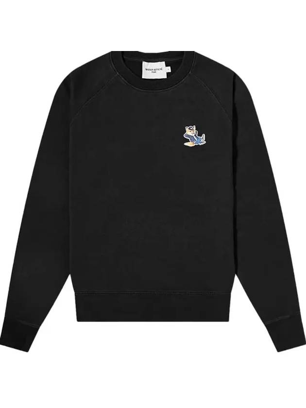 Dressed Fox Patch Sweatshirt Black - MAISON KITSUNE - BALAAN 2