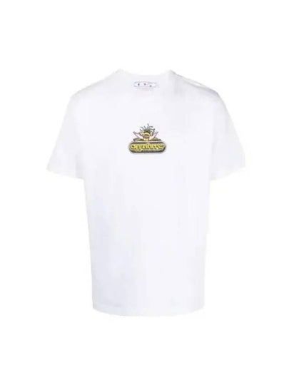 Logo Graphic Slim Short Sleeve T-Shirt White - OFF WHITE - BALAAN 2