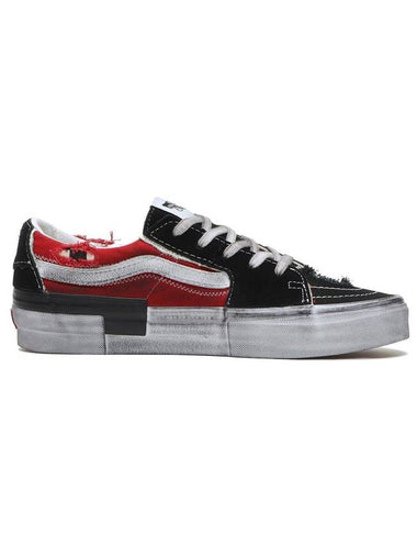 Stressed Check Reconstruct SK8 Low Top Sneakers Black - VANS - BALAAN 1