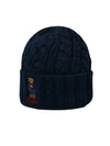 Polo Bear Cable Knit Beanie Navy - POLO RALPH LAUREN - BALAAN 1