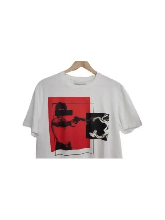 Taxi Driver Short Sleeve T-Shirt White - NEIL BARRETT - BALAAN 3