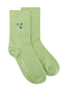 Tonal Fox Head Patch Socks Mint - MAISON KITSUNE - BALAAN 2