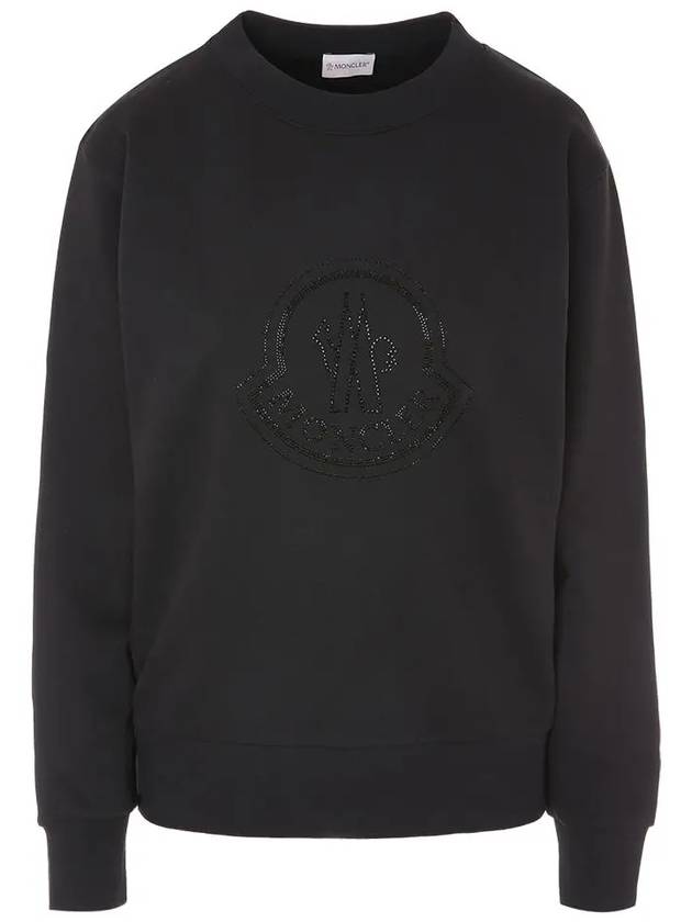 8G00040 899TR 999 Women s Crystal Logo Sweatshirt - MONCLER - BALAAN 2