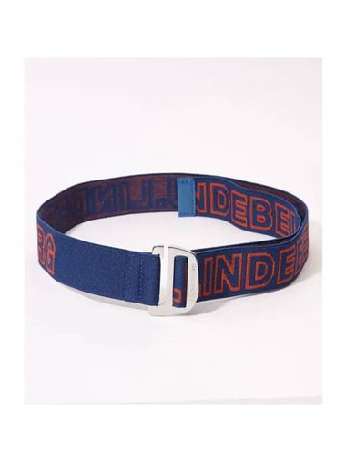 Lennon Webbing Logo Belt Nautical Blue - J.LINDEBERG - BALAAN 1