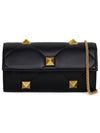 Roman Stud Chain Cross Bag Black - VALENTINO - BALAAN 1