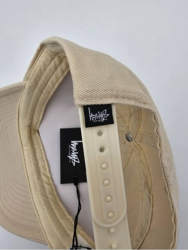 AU AUSTRALIA CLUB CROWN LOW PRO CAP ST723S3002 NATURAL ONE SIZE - STUSSY - BALAAN 7