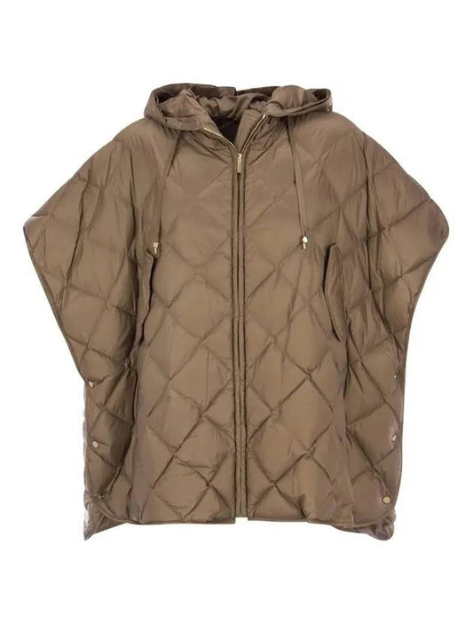 The Cube Treman Quilted Short Sleeve Canvas Cape Beige - MAX MARA - BALAAN 1