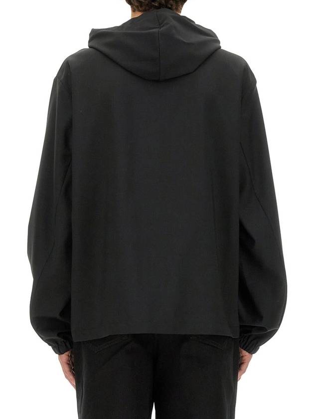 4G Detail Wool Zip-Up Hoodie Black - GIVENCHY - BALAAN 4