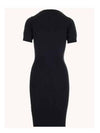 Women's ORB Knit  Blend Short Dress Black - VIVIENNE WESTWOOD - BALAAN 3