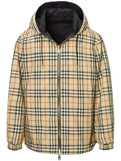 Reversible Vintage Check Hooded Jacket Archive Beige - BURBERRY - BALAAN 2