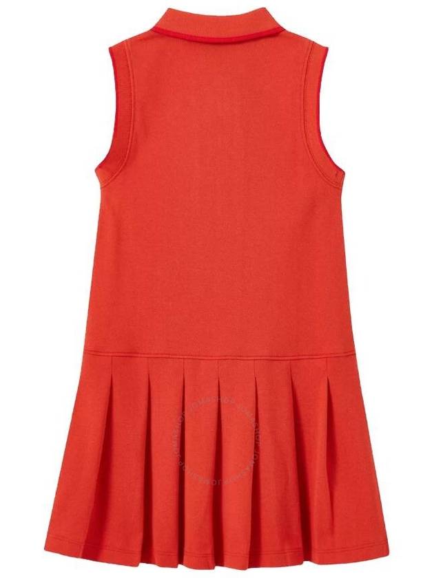 Burberry Girls Vermilion Red Martina Icon Stripe Sleeveless Dress, Size 2Y - BURBERRY - BALAAN 2