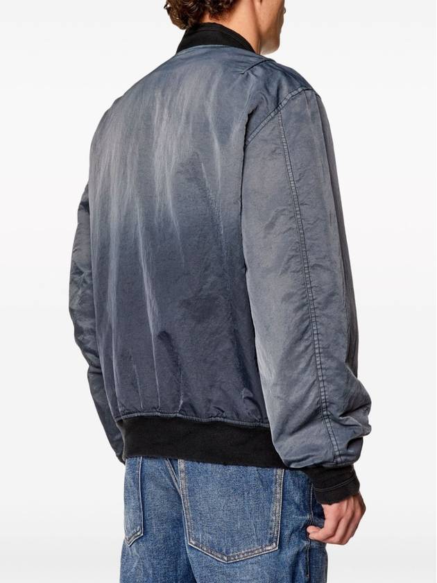 J-Kepes Gradient Quilted Bomber Jacket Dark Grey - DIESEL - BALAAN 5