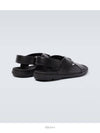 Criss Cross Leather Sandals Black - PRADA - BALAAN 6