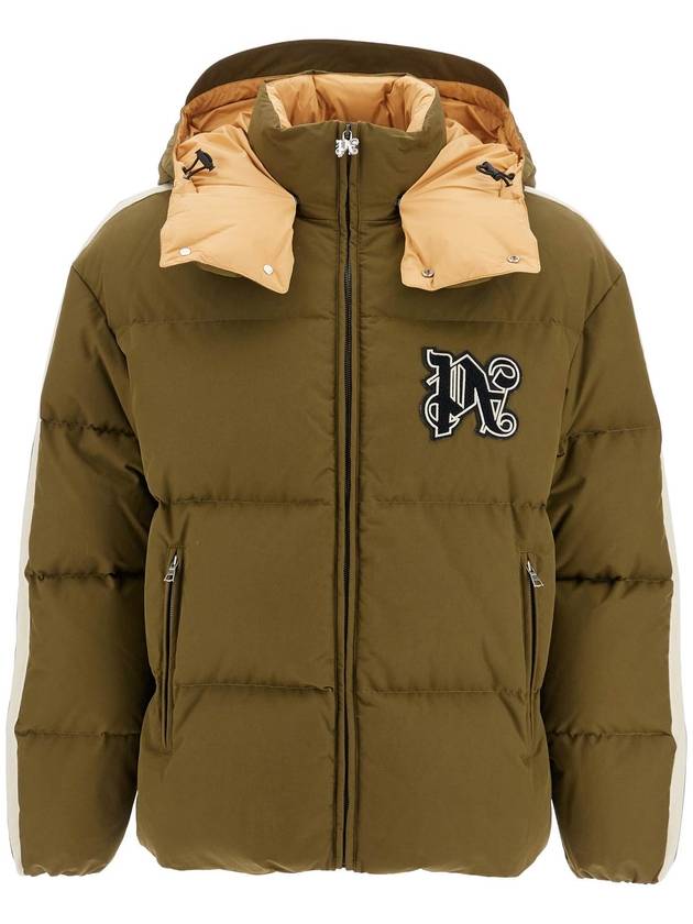 "down jacket with logo patch - PALM ANGELS - BALAAN 1