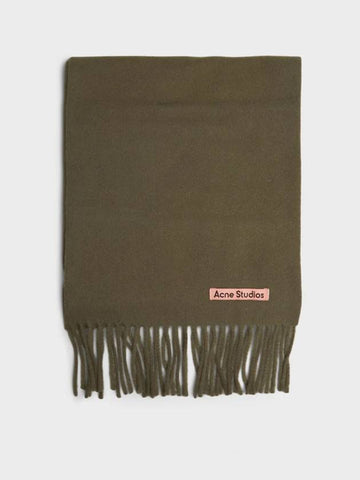 Acne Muffler Scarf Skinny Khaki CA0218 Unisex - ACNE STUDIOS - BALAAN 1