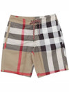 Check Swim Shorts Archive Beige - BURBERRY - BALAAN 2