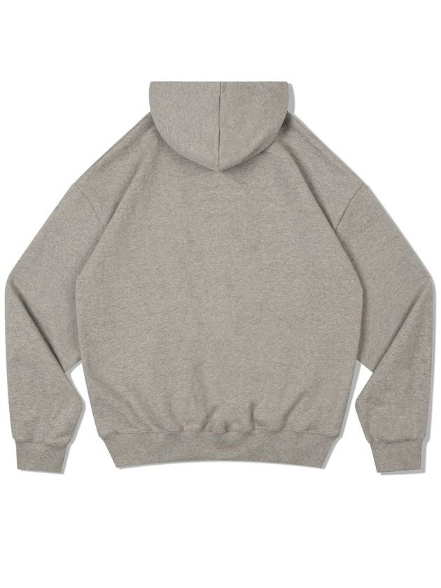 V Heavy Hood Sweat De Grand Hoodie Melange Grey - DE GRAND MATIN - BALAAN 4