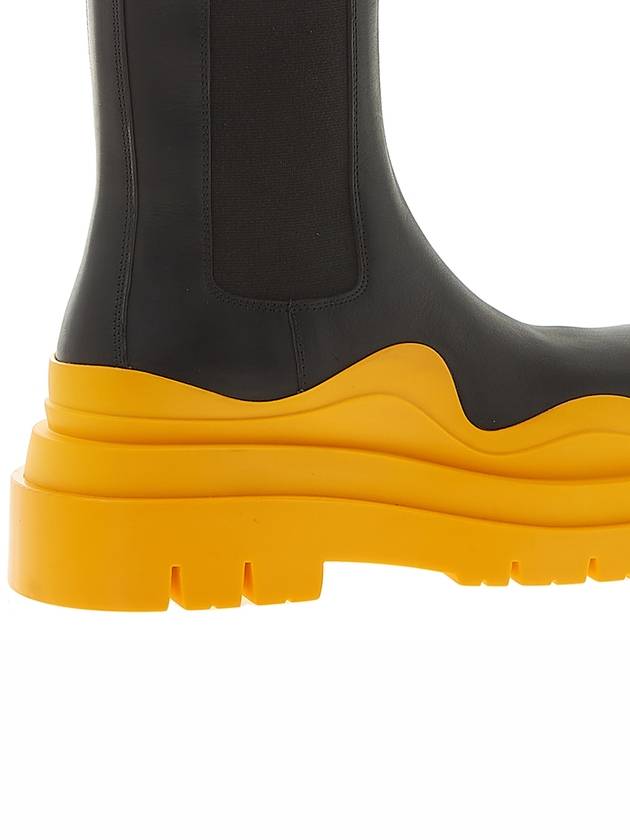 Tire Chelsea Boots Black Tangerine - BOTTEGA VENETA - BALAAN.