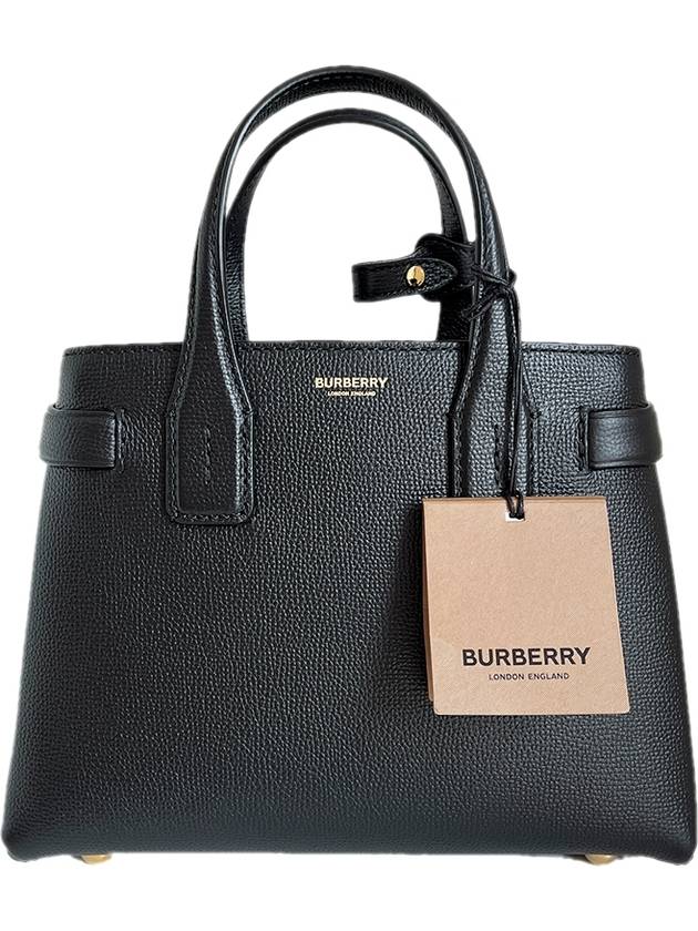 House Check New Banner Small Tote Bag Black - BURBERRY - BALAAN 4