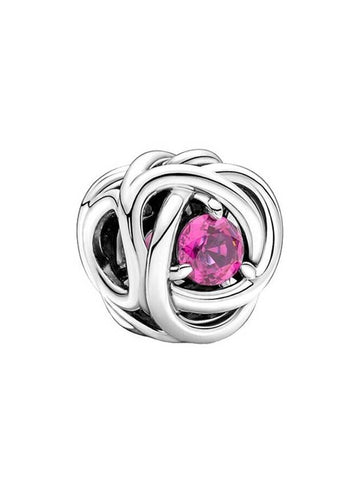 October Birthstone Eternity Circle Charm Silver Pink - PANDORA - BALAAN 1