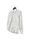 Oxford Grosgrain Placket Cotton Long Sleeve Shirt White - THOM BROWNE - BALAAN 5