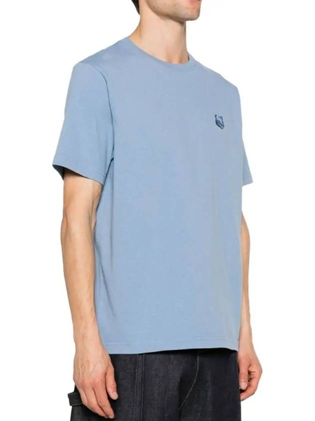 Bold Fox Head Patch Comfort Short Sleeve T-Shirt Blue - MAISON KITSUNE - BALAAN 4