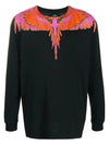 Wings Long Sleeve T-Shirt Black - MARCELO BURLON - BALAAN 2