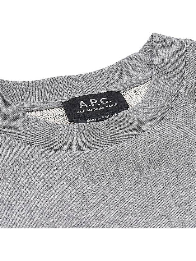 Elisa Logo Print Sweatshirt Grey - A.P.C. - BALAAN 6