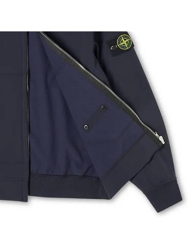 Wappen Patch Soft Shell R Fleece Hooded Jacket Navy - STONE ISLAND - BALAAN 8