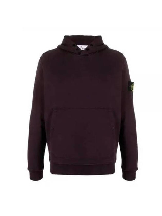 Garment Dyed Hoodie Dark Burgundy - STONE ISLAND - BALAAN 1
