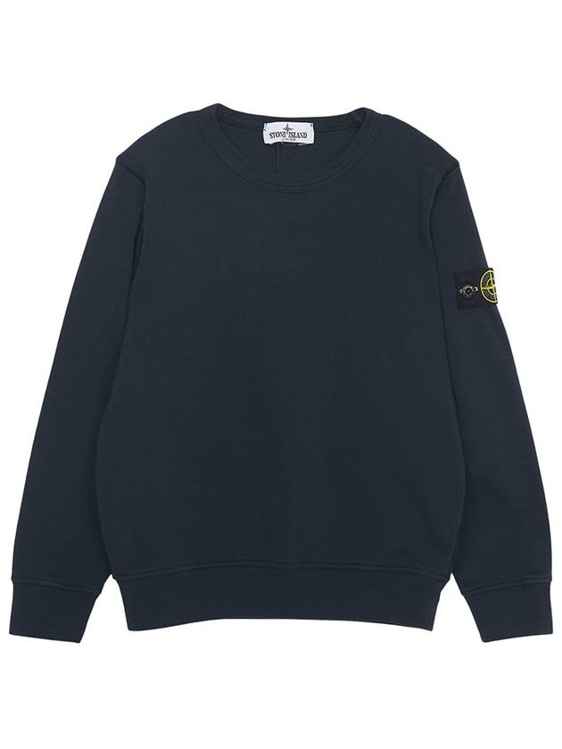 Kids Wappen Patch Crew Neck Sweatshirt Navy - STONE ISLAND - BALAAN 2