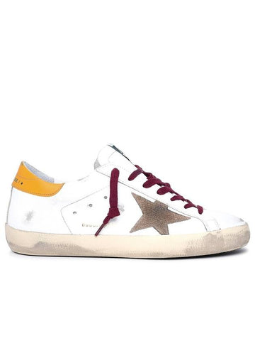 Superstar Yellow Tab Low Top Sneakers White - GOLDEN GOOSE - BALAAN 1