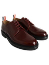 RWB tab lace-up loafers burgundy - THOM BROWNE - BALAAN.