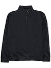 Lens Wappen Half Zip Sweatshirt Black - CP COMPANY - BALAAN 3