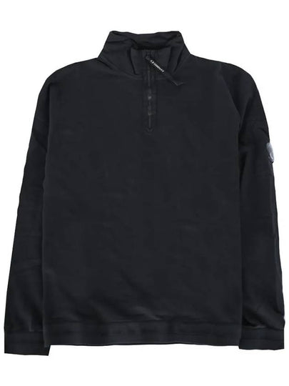 Lens Wappen Half Zip Sweatshirt Black - CP COMPANY - BALAAN 2