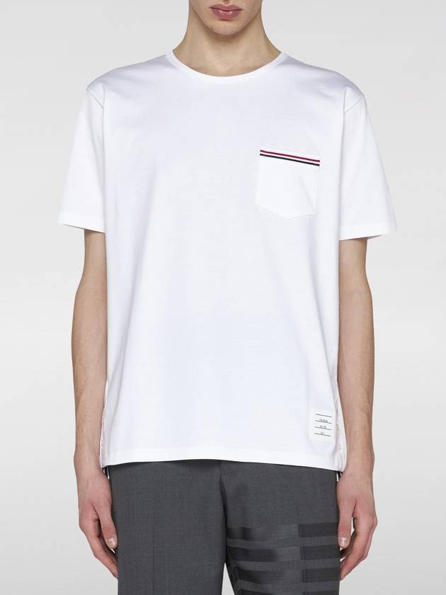 T-shirt di cotone naturale Thom Browne - THOM BROWNE - BALAAN 1