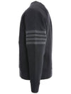 4 Bar Stripe Sweatshirt Dark Grey - THOM BROWNE - BALAAN 3