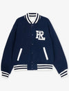 Double Sided Bomber Jacket Navy - POLO RALPH LAUREN - BALAAN 3