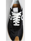 Flow Runner Nylon Suede Low Top Sneakers Black - LOEWE - BALAAN 4