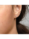 Open Heart Stud Earrings Rose Gold - PANDORA - BALAAN 3