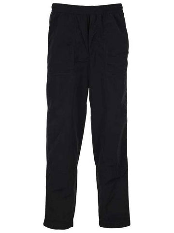 nylon track pants navy - MONCLER - BALAAN.