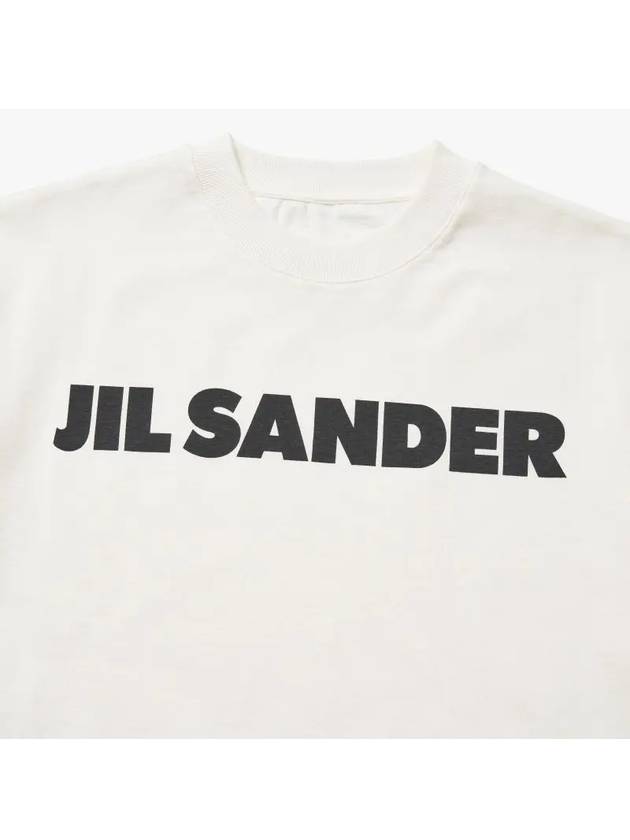 Logo T-Shirt Porcelain - JIL SANDER - BALAAN 4