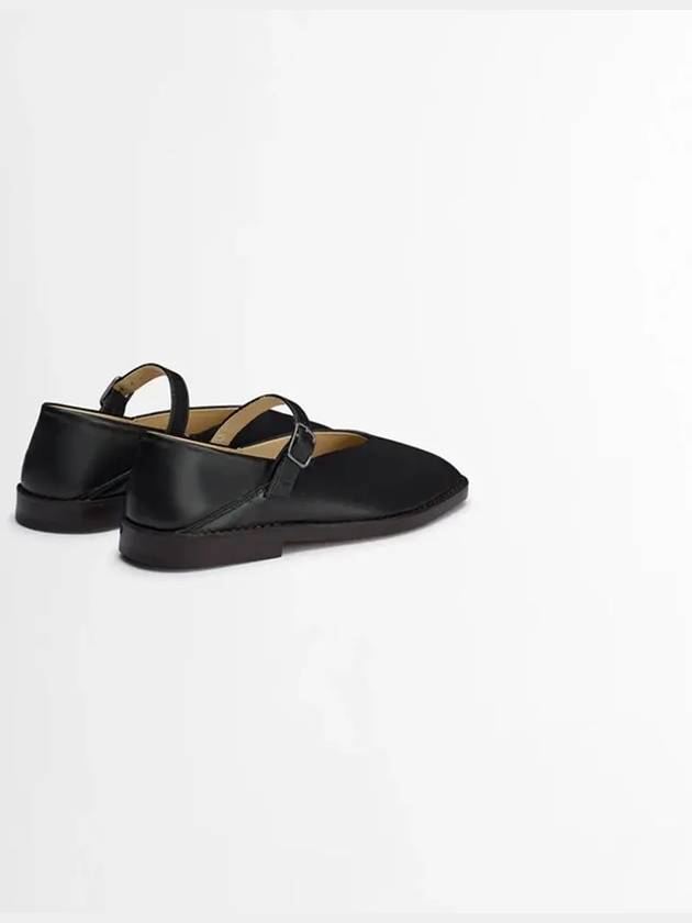 Square Toe Ballerina Shoes Black - LEMAIRE - BALAAN 4