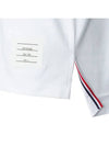 Men's Side Slit Relaxed Short Sleeve T-Shirt White - THOM BROWNE - BALAAN 10