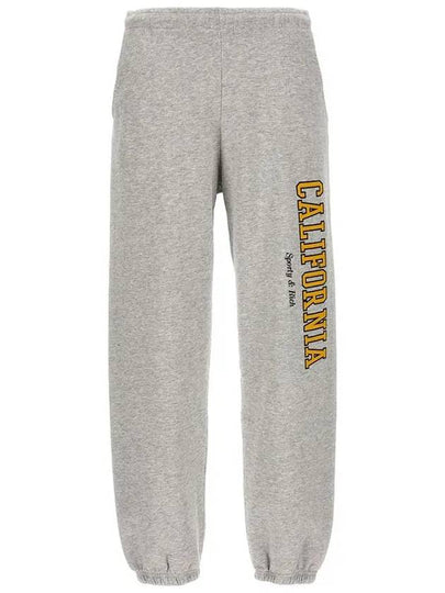 California Logo Print Track Pants Heather Grey - SPORTY & RICH - BALAAN 2