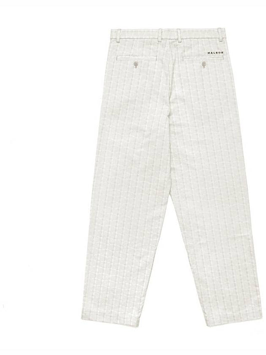 Paradise In Play Rattan Chino Pants CREAM - MALBON GOLF - BALAAN 2