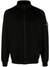 Compass Badge Regular Fit Cotton Track Jacket Black - STONE ISLAND - BALAAN 1