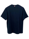 Cotton Oversized Pocket Short Sleeve T-Shirt Navy - THOM BROWNE - BALAAN 4