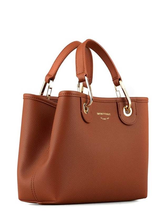 Logo Shoulder Strap Leather Tote Bag Brown - EMPORIO ARMANI - BALAAN 6